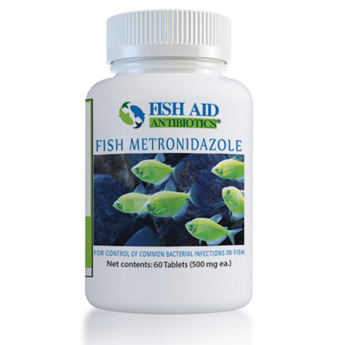 Fish Zole 500mg — fish metronidazole, 60 capsules